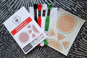 Vannløselige broderimaler: Mend The World - Mend For Palestine 3