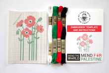 Load image into Gallery viewer, Vannløselige broderimaler: Mend The World - Mend For Palestine 2
