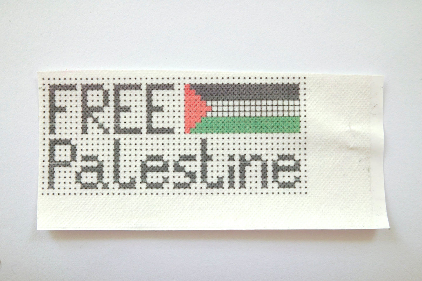 Vannløselige broderimaler: Mend The World - Mend For Palestine 1