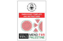 Load image into Gallery viewer, PDF Broderimaler: Mend The World - Mend For Palestine 3 NEDLASTBAR
