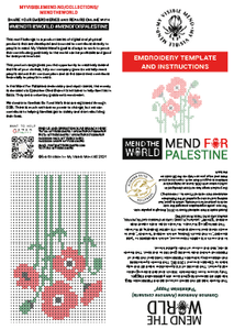 PDF Broderimaler: Mend The World - Mend For Palestine 2 NEDLASTBAR